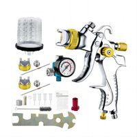 Pistolet de pulvérisation pneumatique HVLP avec buse de 1,4 mm, peinture automobile, couche de base, couche transparente, haute efficacité de transfert