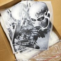 Etichette Termoadesive Personalizzate con Logo in Plastisol DTF Lavabili e Impermeabili in Materiale PET per Stampa Transfer su Magliette