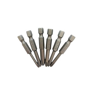 Juego de puntas de destornillador de 50 mm, acero S2, Phillips, planas, 10 piezas, grado industrial - Product Image 2
