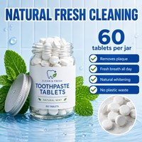 Comprimés dentifrice à base de plantes pour le nettoyage des dents, correcteur blanchissant, bain de bouche solide pour usage domestique et voyage
