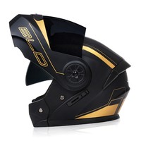 Benzersiz nokta yukarı çevirmek kask tam yüz modüler kask çift Lens Lron erkekler Cascos Motos Chinos motosiklet kask