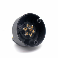 Prise de remorque 12v 7 broches ISO 1724 EU Standard pièces de connecteur de remorque en plastique renforcé pour véhicule remorquage RV campeurs Vans