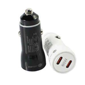 Pengisi daya ponsel <span class=keywords><strong>2</strong></span> Tipe C PD 3.0, pengisi daya Cepat Mobil 60W <span class=keywords><strong>2</strong></span> Tipe C kecepatan Super 3.0, adaptor pengisi daya untuk ponsel aman untuk AS - Product Image 5