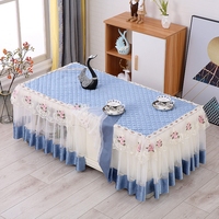 Nappe de bordure en dentelle en tissu de polyester fait à la main professionnelle motif floral moderne pour couverture de table