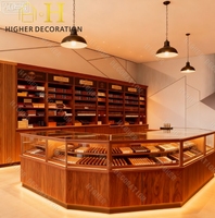 Comptoir en bois de haute qualité pour magasin de tabac, vitrine de magasin de tabac, vitrine de magasin de détail, vitrine en verre