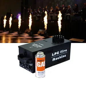 DMX512 mesin api 100W, mesin api LPG untuk kinerja luar ruangan konser liveshow show nikin Festival Musik