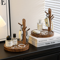 Support de présentation décoratif en bois massif fait main, étagère de bureau minimaliste pour la décoration moderne des couloirs