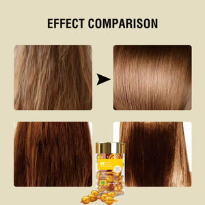 50 adet Mini taşınabilir altın özelleştirilmiş lüks avokado yağı saç tamir kapsül derin besler bitki özü organik Vitamin saç yağı - Product Image 6