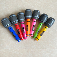 Microphones gonflables pour jeux d'imitation, jouets gonflables en forme de microphone, cadeaux personnalisés pour fêtes d'enfants, jouet gonflable pour piscine