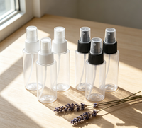 Bouteilles pulvérisatrices en plastique transparent de 100 ml à 500 ml, à épaule plate, à brume fine, vides, anti-fuite, rechargeables, pour liquides