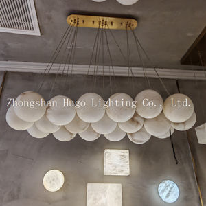 Gran oferta, iluminación de techo moderna de lujo, lámpara de piedra de mármol Natural, candelabros de alabastro para Cocina - Product Image 5
