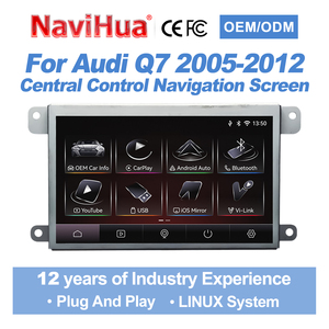 Navihua New for Audio Q7 2005-2012 Car Radio Player GPS Navigation Carplay Android Auto Screen Linux <b>System</b> 7 Inch Touch Screen - Product Image 1
