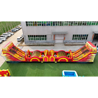 Flaming Charge gonflable parcours d'obstacles aire de jeux enfants activités sportives maison de rebond jeu de parcours d'obstacles gonflable pour enfant
