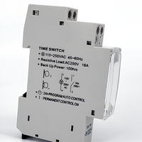 Minuteur analogique Elsine TB45 à programmation quotidienne, interrupteur horaire sur rail DIN 16A 110-250V, minuteur mécanique