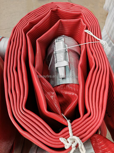 Tuyau plat en <span class=keywords><strong>PVC</strong></span> avec cames en aluminium Raccords d'extrémité de tuyau rapide pour l'irrigation de récolte de livraison d'eau - Product Image 2