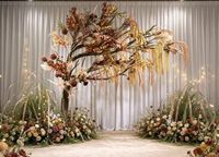 Décoration murale végétale Bagang : Plantes artificielles suspendues en plastique, fleurs ornementales pour la vente en gros