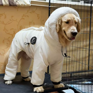 Combinaison matelassée pour chien, quatre pattes, à capuche, coupe-vent, pour l'automne et l'hiver, pour Golden Retriever, Labrador, Malamute et grands chiens - Product Image 1