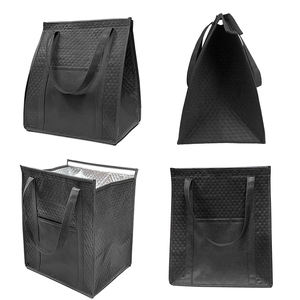 Sac isotherme écologique non tissé pas cher avec poignée, imprimé, pour livraison de repas, emballage de bouteilles et promotions, réfrigéré par glace - Product Image 4