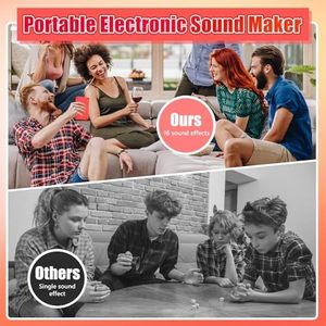 Máquina de Sonido Portátil ESYS con 16 Efectos de Sonido, Generador de Sonido Electrónico con Batería Integrada, Enchufe Estadounidense, Plástico Resistente, Rojo, Práctico para Bromas - Product Image 4