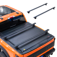 Accesorios 4x4 todoterreno, persiana enrollable de aluminio duro, cubierta de cama de camión para Toyota Hilux Ram GMC Ford Nissan, barra transversal de cama