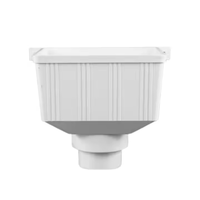 Embudo de agua de lluvia de PVC de 75mm Accesorios de tubería Amplias variedades de técnicas de fundición Material plástico Número de modelo Cabezal-Sin revisiones