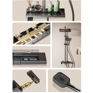 Phong <span class=keywords><strong>c</strong></span>ách hiện đại 37 inch vòi hoa sen hoàn chỉnh hệ thống thiết lập với lượng mưa đầu và <span class=keywords><strong>c</strong></span>ầm tay phòng tắm vòi Mixer - Product Image 4