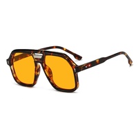 Lunettes de soleil pilote à double pont et monture large Arrow Rice Nail UV400 pour femme, nouvelle mode 2025, style européen et américain pour grands visages