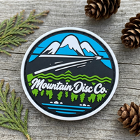 Écussons personnalisés en PVC souple 3D gaufré, badges ronds en caoutchouc avec logo, étiquettes tactiques en silicone pour vêtements de randonnée en extérieur, patchs auto-agrippants