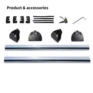 Barres de toit universelles <span class=keywords><strong>antivol</strong></span> en alliage d'aluminium HS-474 avec serrure, pour bagages de voiture, 5000 kg, 2,5x1,5x0,5 m - Product Image 4