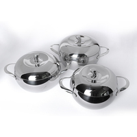 Ensemble de casseroles en acier inoxydable 304 en forme de pomme, avec poignée anti-brûlure, compatible induction, personnalisable