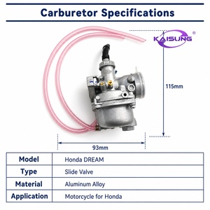 Carburador KAISUNG para Motocicleta, Sistema de Combustible para <span class=keywords><strong>Honda</strong></span> DREAM, Reemplazo Directo, Nuevo - Product Image 4