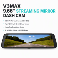 Caméra de recul avec écran tactile 1080P, vision nocturne, Wifi, caméra de tableau de bord avant et arrière pour véhicule