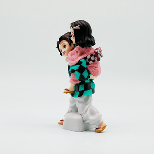 Statuetta Anime Giapponese GM da 12CM, Modellino in PVC di <span class=keywords><strong>Kamado</strong></span> Nezuko e <span class=keywords><strong>Tanjiro</strong></span>, Figurina Ornamentale, Derivati dell'Animazione - Product Image 4