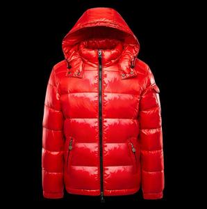 Veste en coton, veste grande taille pour couple noir et rouge, manteaux à capuche et velours épais - Product Image 6