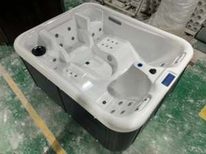 Lazy Layer Jacuzzier Whirlpool Acrílico Inflable Hot Tube Outdoor Rectangle Spa Tub 3 Person Outdoor Jacuzzier Pool Swim - Product Image 5