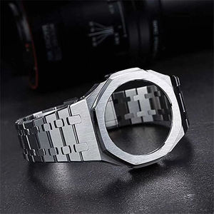 Montre de luxe en acier inoxydable 316L de haute qualité, avec boîtier modifié en métal et caoutchouc, expédition directe d'usine, pour Casio <span class=keywords><strong>Gshock</strong></span> <span class=keywords><strong>Ga2100</strong></span> - Product Image 4