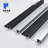 Profilé décoratif en aluminium Ruitang pour bordure de carrelage, profil d'extrusion d'angle, revêtement en poudre