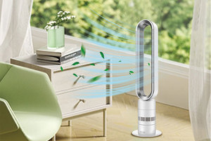 Ventilatore a Torre Senza Pale H601 Popolare all'Ingrosso, Motore DC Silenzioso, Ampia Oscillazione, Ideale per Casa, Ufficio, Hotel, Uso Interno - Product Image 2