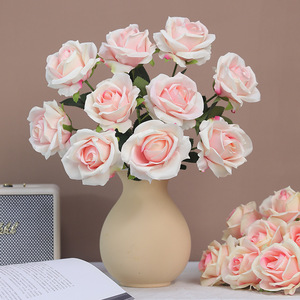 Bouquet de roses artificielles Ruilisi, 10 têtes, rose, pour mariage, décoration de la maison, accessoires de photographie - Product Image 1