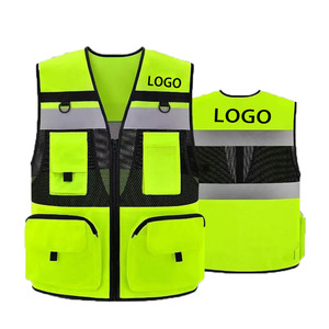 Chaleco de Seguridad Reflectante de Alta Visibilidad, Transpirable, con Múltiples Bolsillos, Ropa de Trabajo - Product Image 5