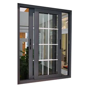 Wind And Sound Proof Double Glass Double Track Sliding Window Aluminum Sliding Window Bedroom Swing Plastic Horizontal 5 Years