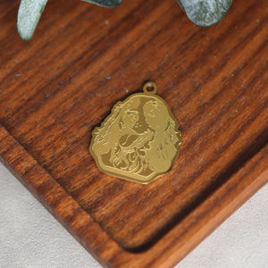 Qiandi hecho a mano <span class=keywords><strong>Cocker</strong></span> Spaniel colgante collar, joyería de acero inoxidable para mujer accesorio de bricolaje - Product Image 6