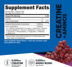 ผง Creatine oem/odm, Creatine + aminos, Creatine monohydrate + 5000มก. อะมิโน bcaa ผสมผสาน - Product Image 4