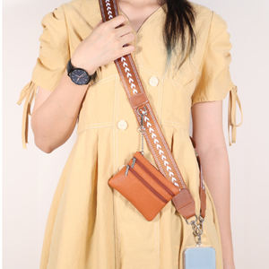 おしゃれな環境に優しい交換可能ストラップラップラップラップラップジッパー付きポーチミニ財布カスタムロゴ電話アクセサリーショルダーウェビング - Product Image 5