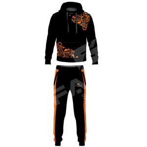 Chándal de algodón con logotipo personalizado impreso a la venta al por mayor, chándales casuales para hombre con logotipo personalizado impreso. - Product Image 2