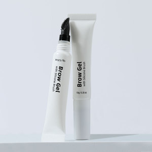 Pluma de Gel de maquillaje de etiqueta privada Vegan Eye Brow Styling Impermeable Liquid Freeze Clear Eyebrow Fixer con cepillo - Product Image 1