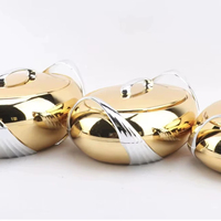 Ensemble de 3 chauffe-plats de luxe modernes en acier inoxydable isolé, pour le dîner de l'Aïd Ramadan, cadeau idéal pour les petites familles et les fêtes
