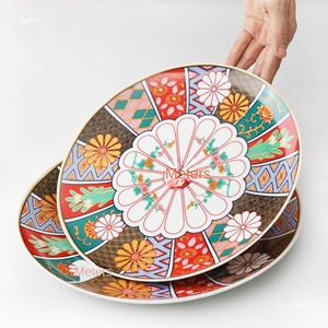 Décalcomanie japonaise en céramique pour <span class=keywords><strong>cuisine</strong></span> créative Assiette plate jetable Sushi Sashimi Barbecue Assiette vintage pour usage domestique et événementiel - Product Image 4