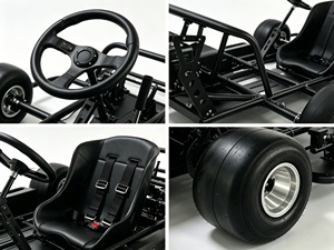 Buggy de Derrape con Tracción por Cadena de 200cc, Motor de Gasolina de 4 Tiempos con Freno de Disco Hidráulico para Exteriores - Product Image 4