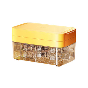 Silicone <b>Ice</b> Cube Mold Large Capacity With Lid Household Freezer <b>Ice</b> <b>Maker</b> Cube Shape Tap Water Compatible - Product Image 2